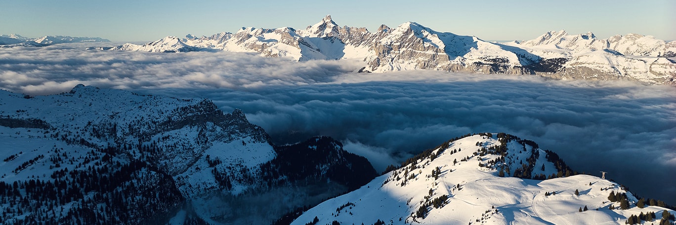 Vista panoramica Il Grand Massif
